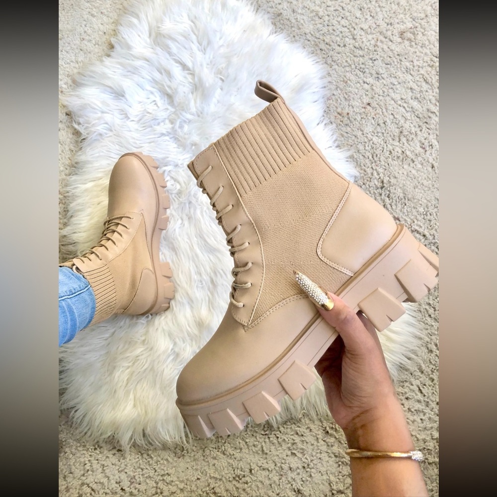 Tan Combat Boots
